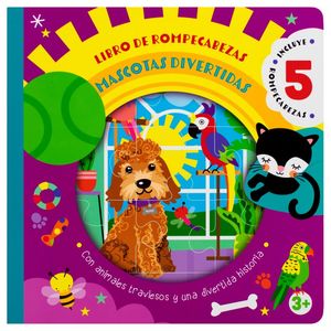 Libro De Rompecabezas. Mascotas Divertidas