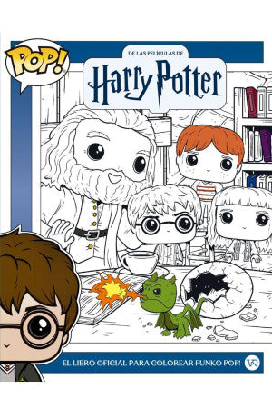 El libro oficial para colorear Funko Pop! de las películas de Harry Potter.