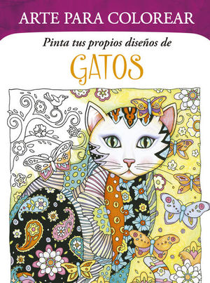 Arte para colorear. Pinta tus propios diseños de gatos.