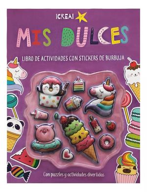 Mis dulces libro de actividades con stickers de burbuja