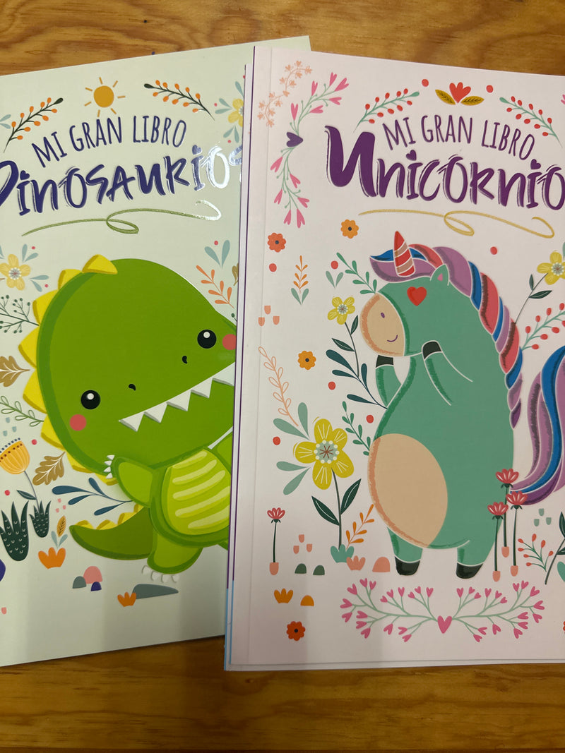 Mi gran libro dinosaurios/unicornios