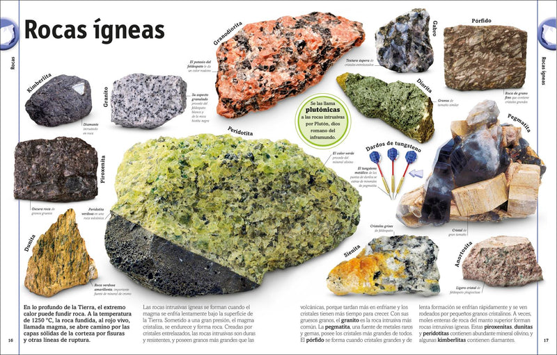 El libro de las rocas y minerales