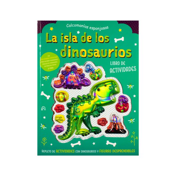Calcomanías esponjosas: La isla de los dinosaurios